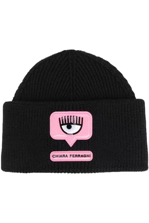 Chiara Ferragni Women Beanies - Lana logo-patch wool beanie