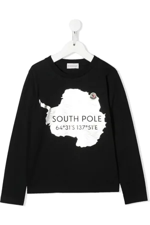 Moncler North-pole-print long-sleeve top