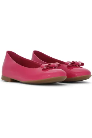 Dolce & Gabbana DG-logo patent leather ballerina shoes