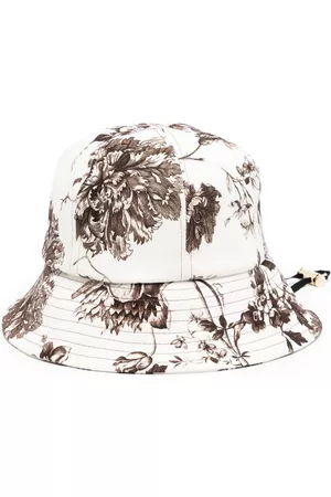 Erdem Jouy floral-print denim bucket hat