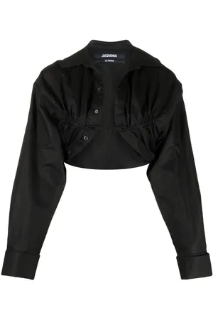 Jacquemus Cropped long-sleeve top