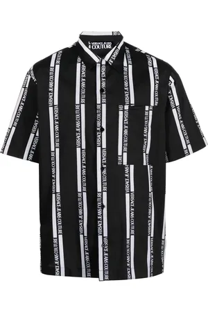 VERSACE Logo-print short-sleeved shirt