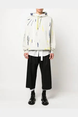Feng Chen Wang Tie-dye print cotton hoodie