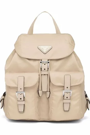 Prada Small logo-plaque backpack