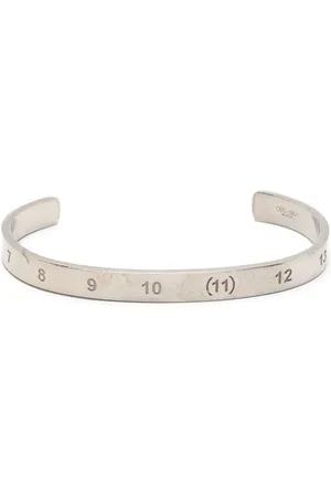 Maison Margiela Numerical engraved cuff bracelet