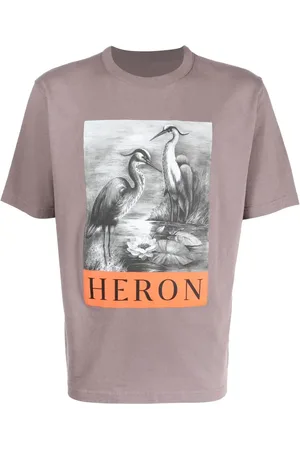 Heron Preston Heron-print cotton T-shirt