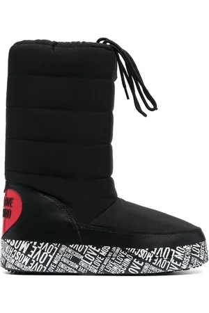 Moschino Logo-print quilt-detail boots