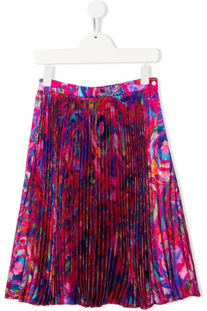 VERSACE Kaleidoscopic Barocco pleated skirt