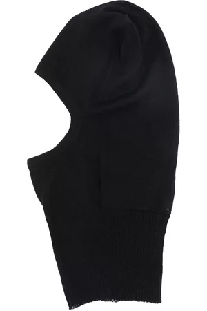 Rick Owens Distressed-effect knitted balaclava