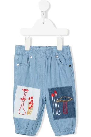 Stella McCartney Embroidered motif pull-on jeans