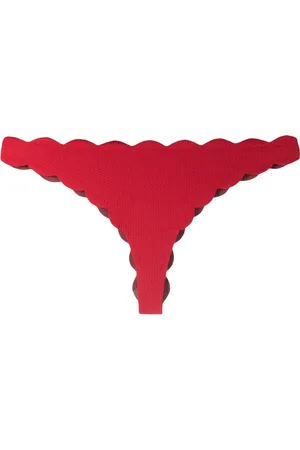 Marysia Antibes scallop-edge bikini bottoms