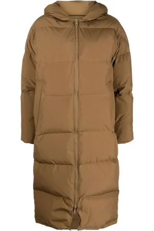YVES SALOMON Zipped hooded coat