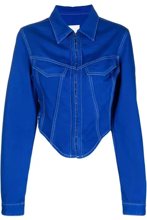 DION LEE Denim corset jacket