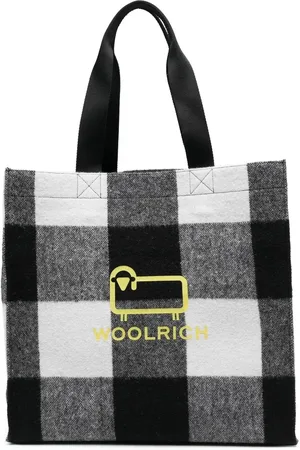 Woolrich Logo-print check tote bag