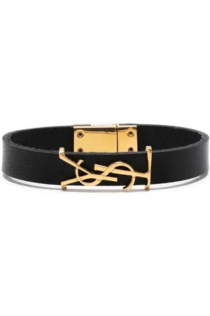 Saint Laurent YSL-charm leather bracelet