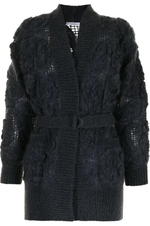 Brunello Cucinelli Embroidered belted cardigan