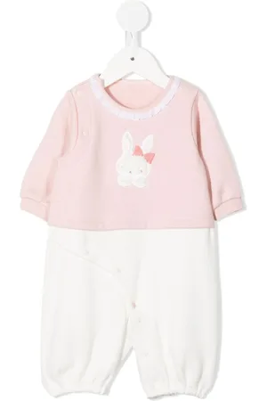 Familiar Appliqué-detail cotton romper