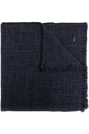 BRIONI Men Scarves - Frayed-edge knitted scarf