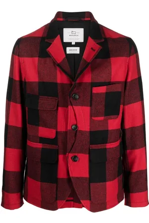 Woolrich Upland check-pattern blazer