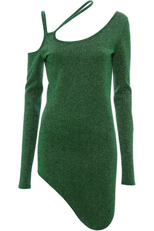 J.W.Anderson Glitter cut-out asymmetric dress