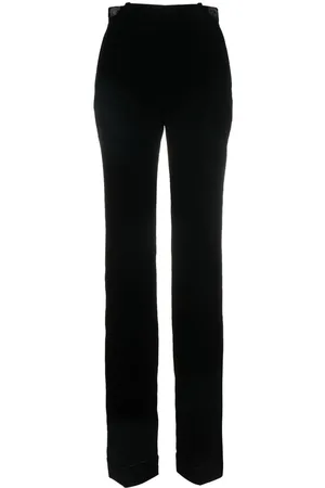 Saint Laurent High-waist velvet trousers