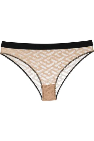 VERSACE All-over monogram-pattern briefs