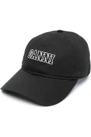 Ganni Women Caps - Embroidered-logo cap