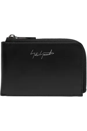 YOHJI YAMAMOTO Logo-print leather wallet