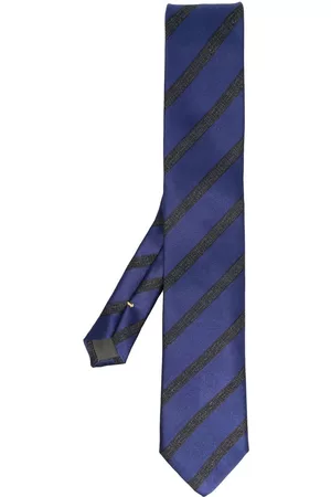 CANALI Diagonal stripe silk tie