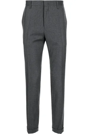 Paul Smith Pressed-crease wool-blend tailored trousers
