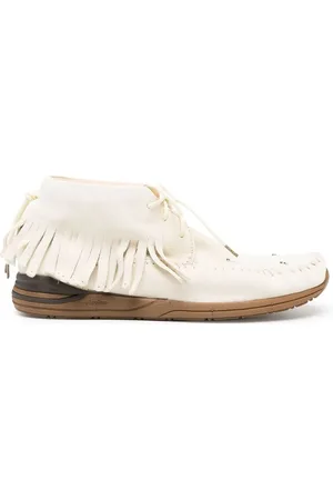 VISVIM Fringed leather loafers