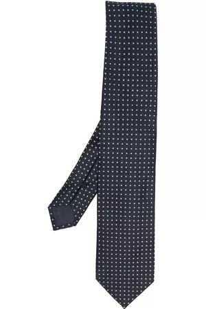 D4.0 Men Bow Ties - Geometric-pattern silk tie