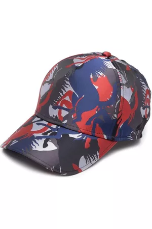 FERRARI Caps - Horse-print baseball cap