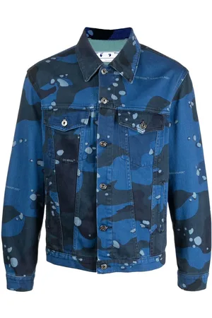OFF-WHITE Camouflage-print denim jacket