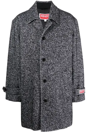 Kenzo Logo-patch oversize coat