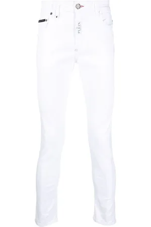 White skinny store jeans mens