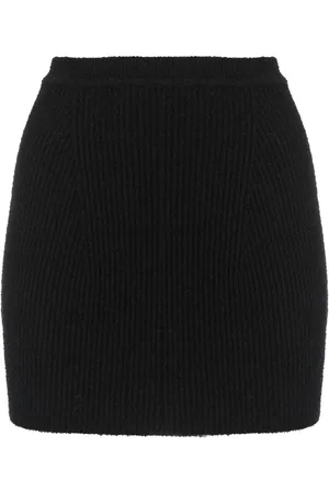 WARDROBE.NYC Ribbed-knit mini skirt