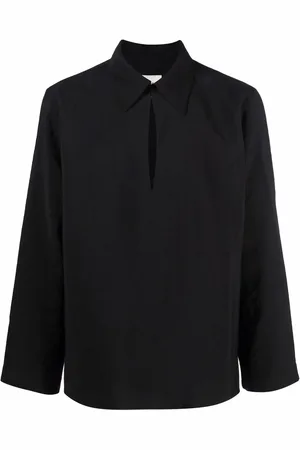 Nanushka Low V-neck long-sleeved shirt