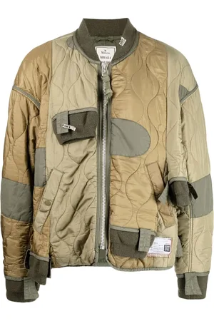 Maison Mihara Yasuhiro Patchwork quilted bomber jacket