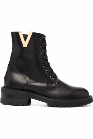 Via Roma Embellished lace-up combat boots