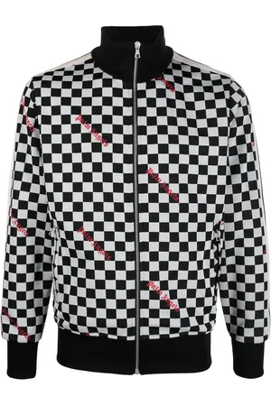 Palm Angels Damier-print track jacket