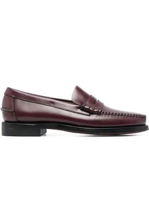 SEBAGO Polished leather penny loafers