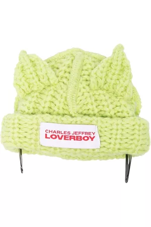Charles Jeffrey Loverboy Beanies - Logo-patch knitted beanie