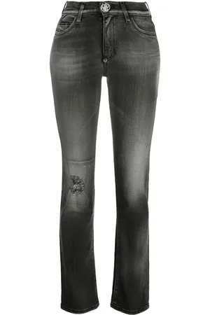 Philipp Plein Logo-plaque denim jeans