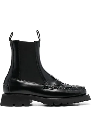 Hereu Interwoven-detail leather ankle boots