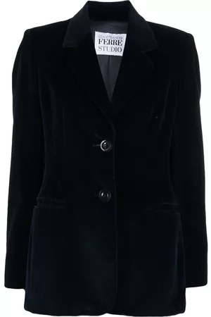 Gianfranco Ferré Women Blazers - 1990s notch lapels velvet blazer