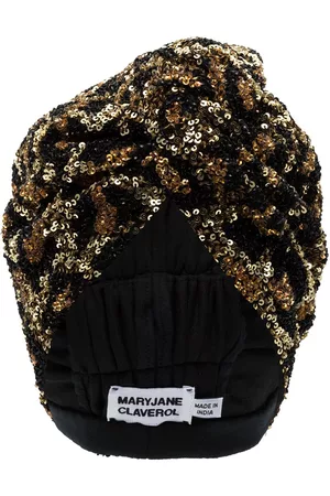 MaryJane Claverol Women Hair Accessories - La Tigresa beaded sequin turban