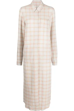 HENRIK VIBSKOV Curry-check print shirt dress