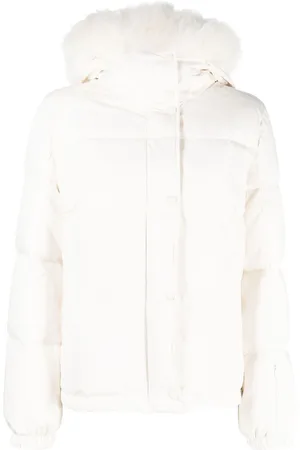YVES SALOMON Skiwear hooded down jacket