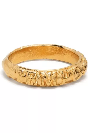 Alighieri Tempo hammered-effect band ring